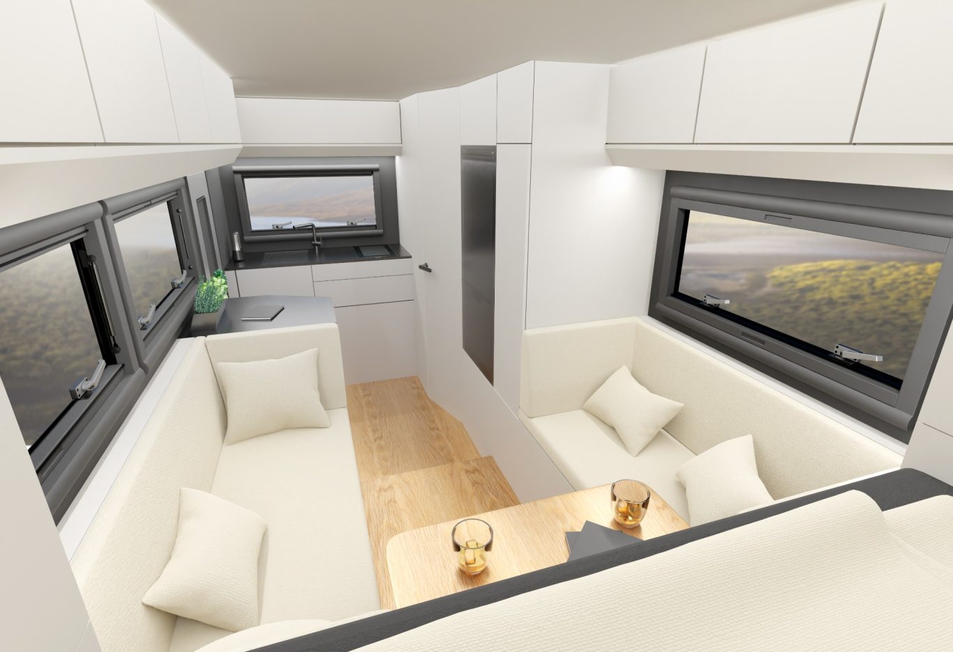 EDGE Explorer Expeditionsanhänger Interieur Küche Wohnraum