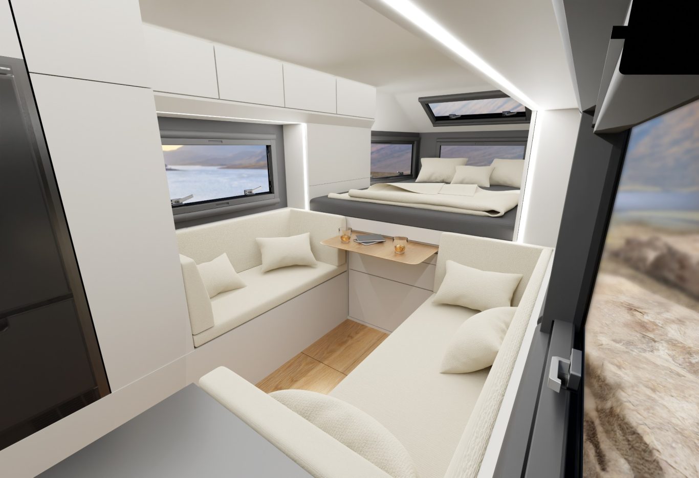 EDGE Explorer Expeditionsanhänger Interieur Wohnraum