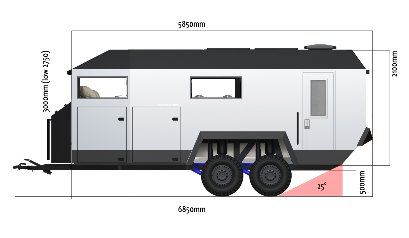 EDGE Explorer Expeditionsanhänger Maße