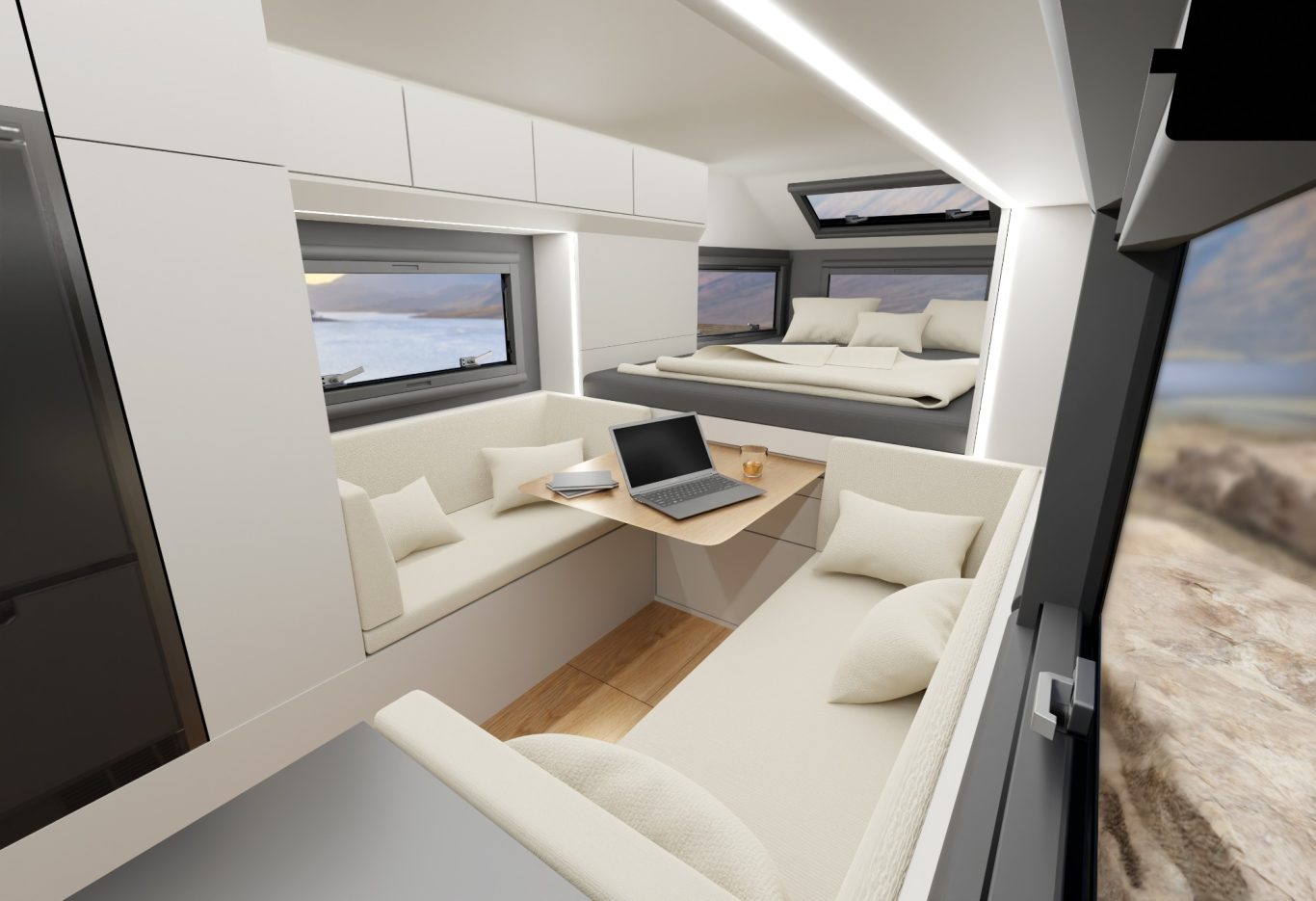 EDGE Explorer Expeditionsanhänger Interieur Wohnraum