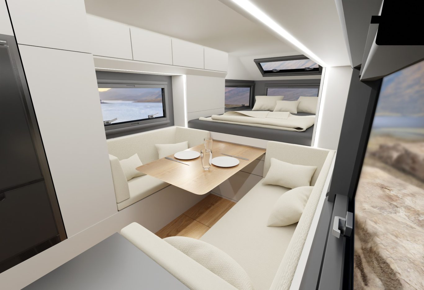 EDGE Explorer Expeditionsanhänger Interieur Wohnraum